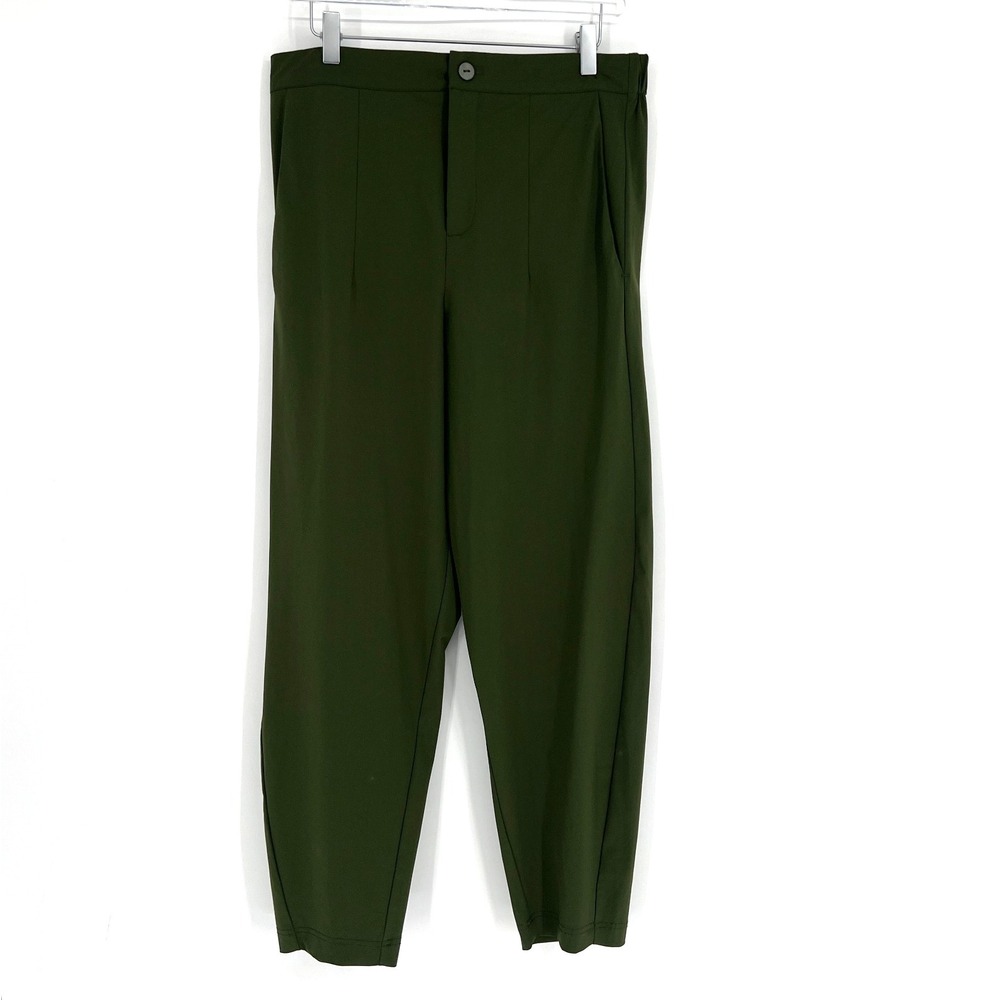 Ruti Not Too Tapered Pants Womens 2 Pine Green High Rise Classic